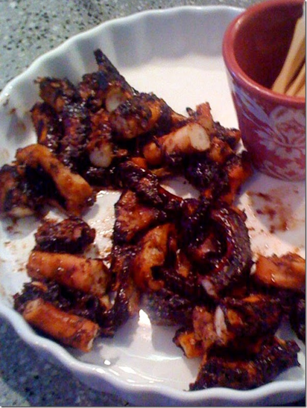 Cook Lisa Cook BBQ Octopus